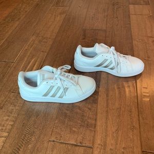 Adidas - Grand Court - White and Silver - 7.5